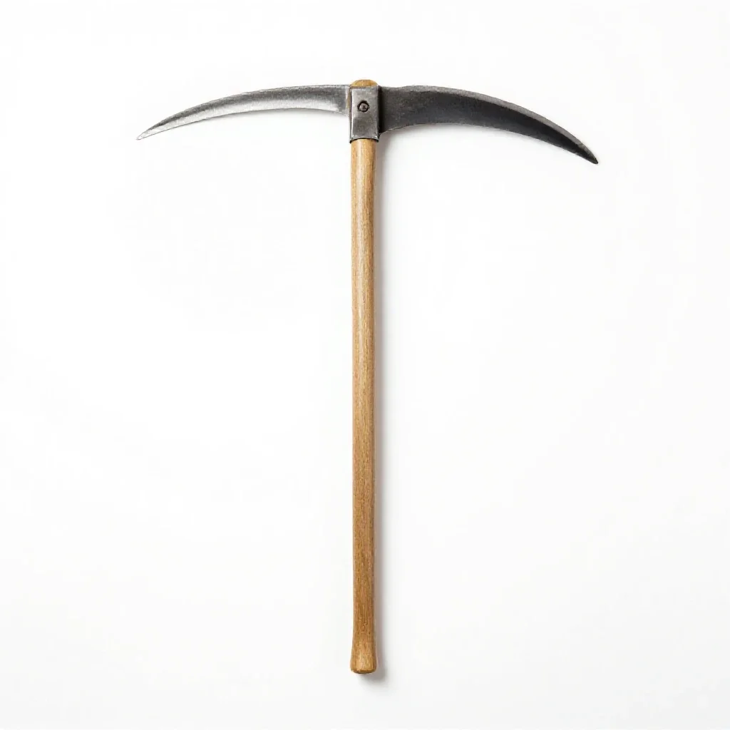 Scythe isolated on a white background