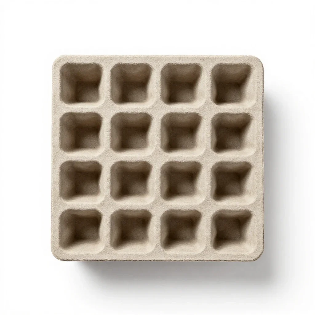 Seed tray isolated on a white background