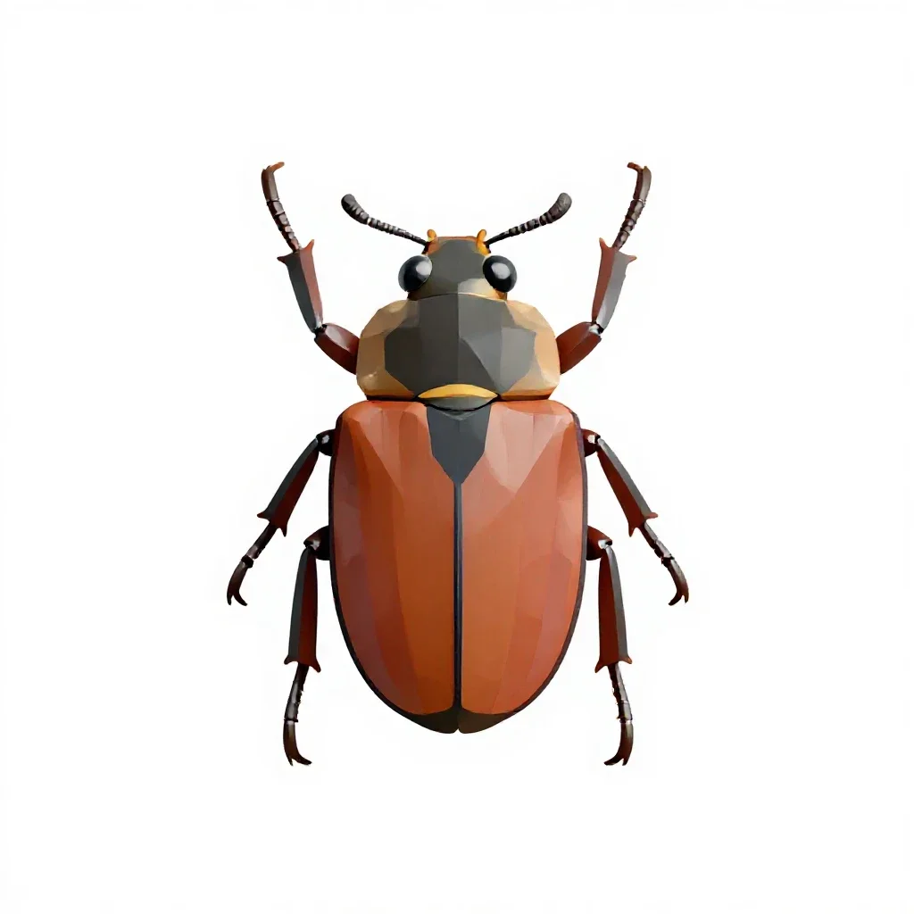 Diving beetle isolated on a white background