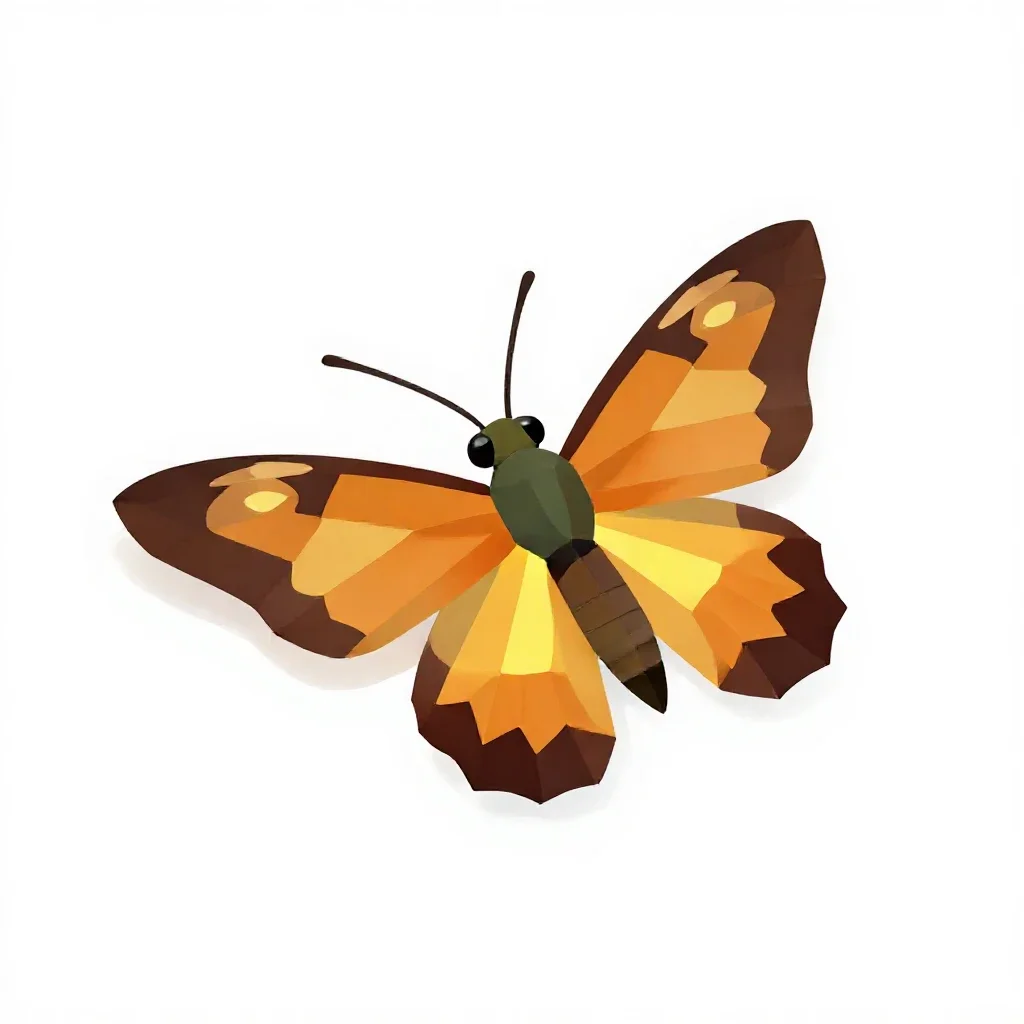 Firefly glowing isolated on a white background