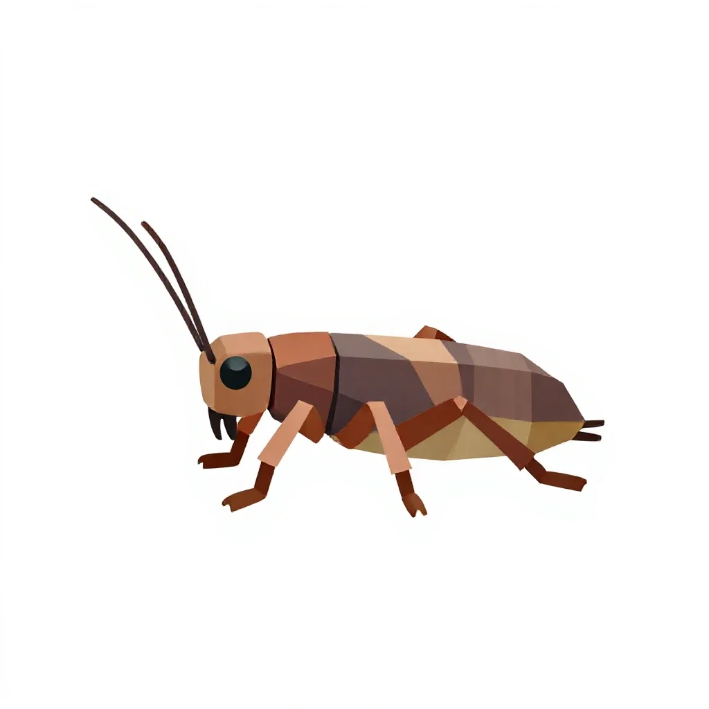 Springtail isolated on a white background