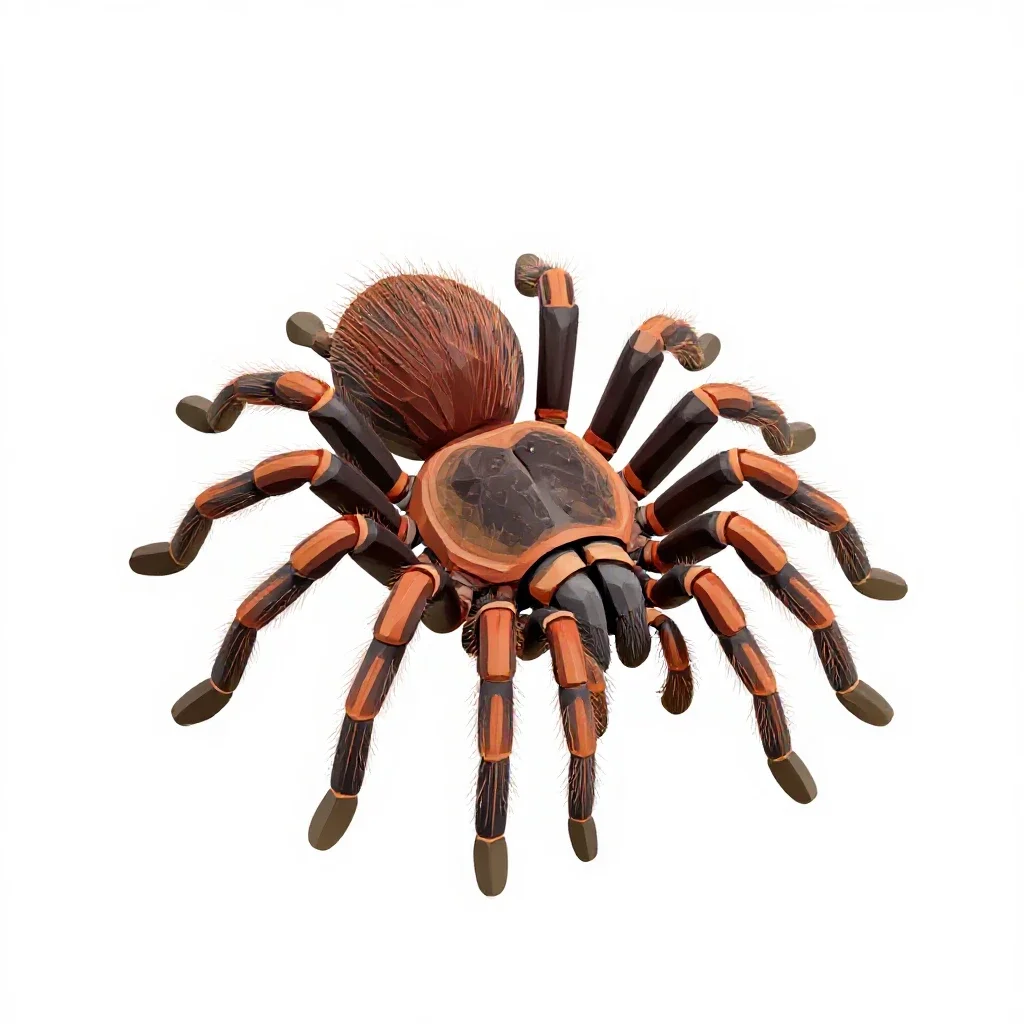 Tarantula isolated on a white background