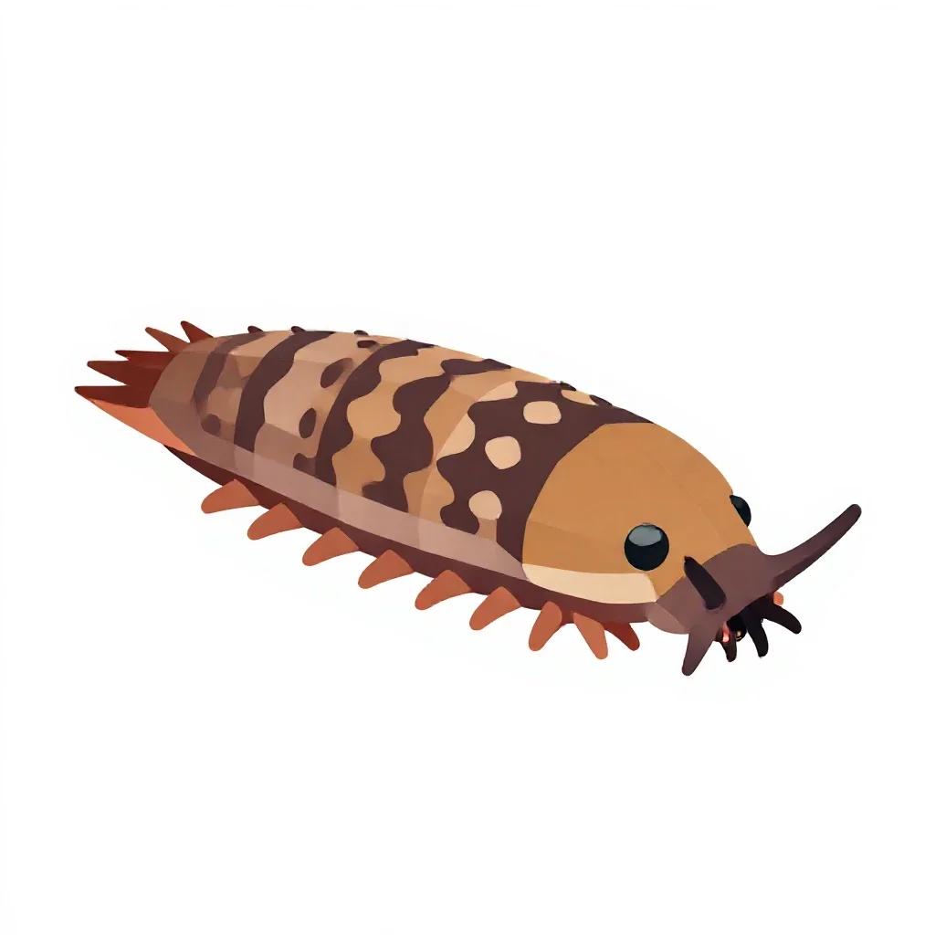 Woodlouse isolated on a white background