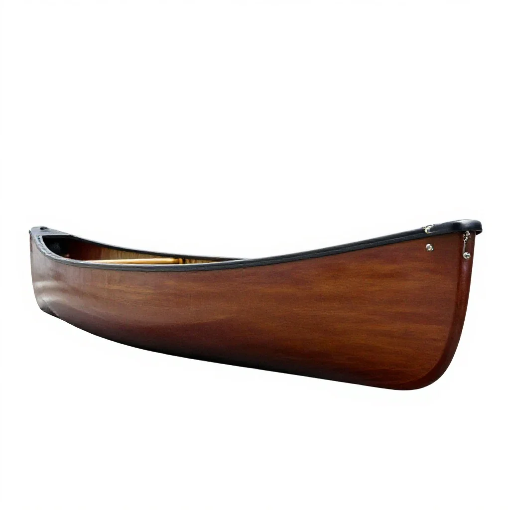 Canoe isolated on a white background