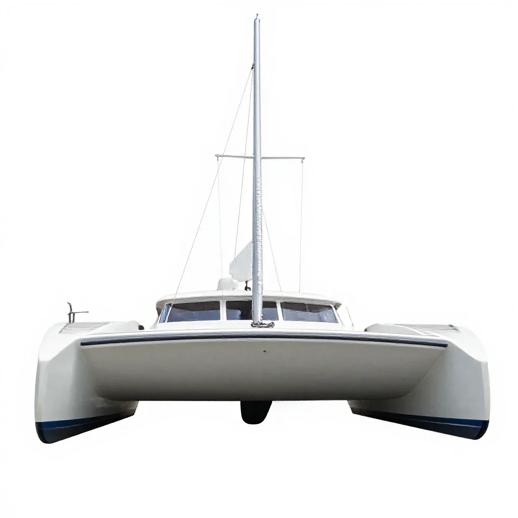 Catamaran isolated on a white background