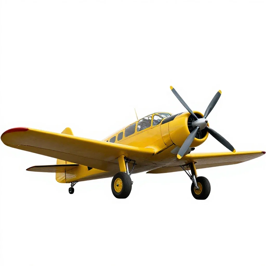 Crop duster isolated on a white background