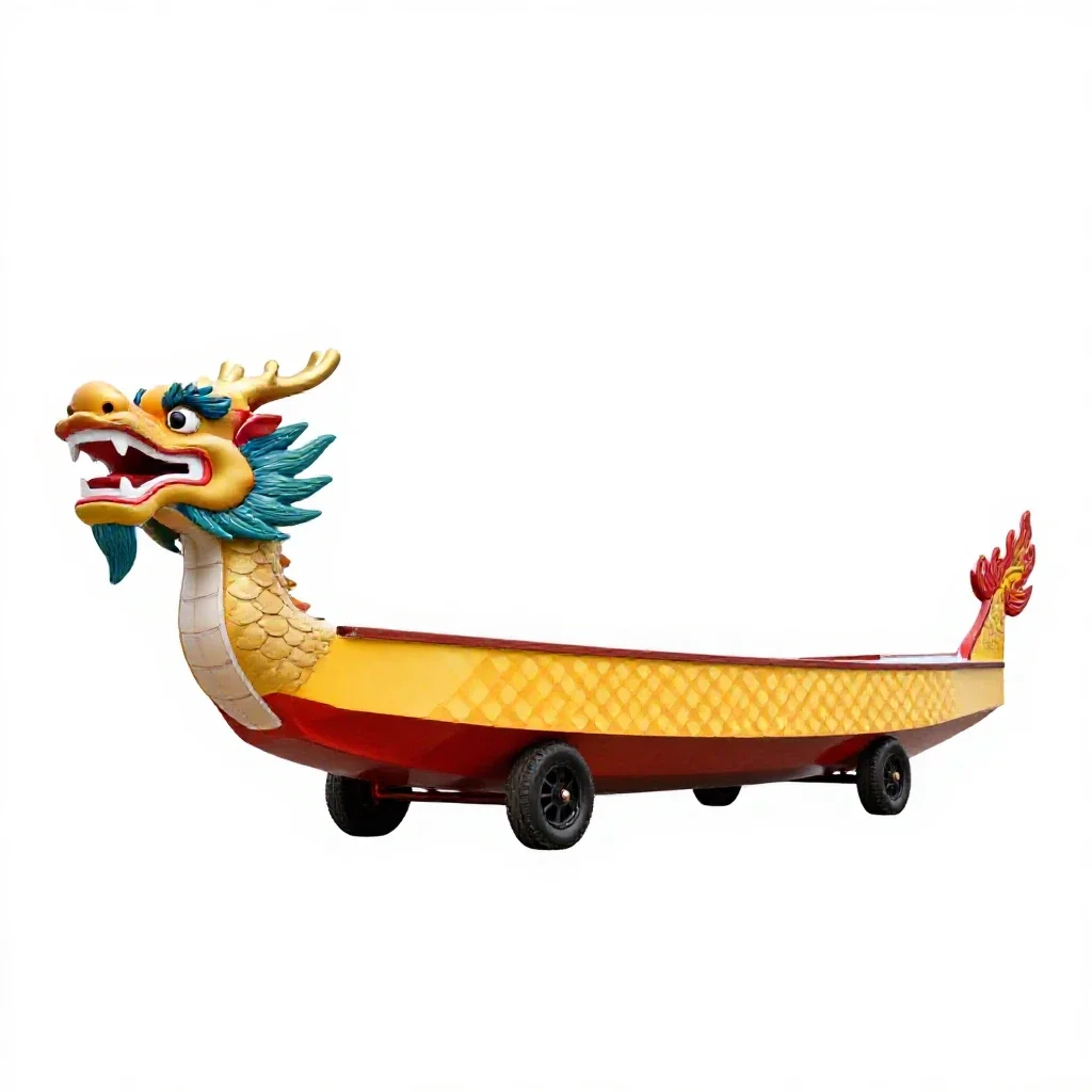 Dragon boat isolated on a white background