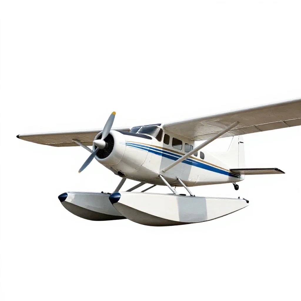 Seaplane isolated on a white background