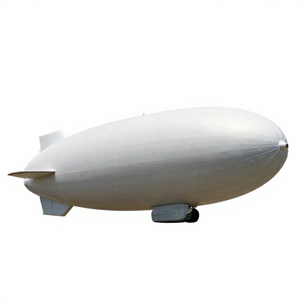 Airship isolated on a white background