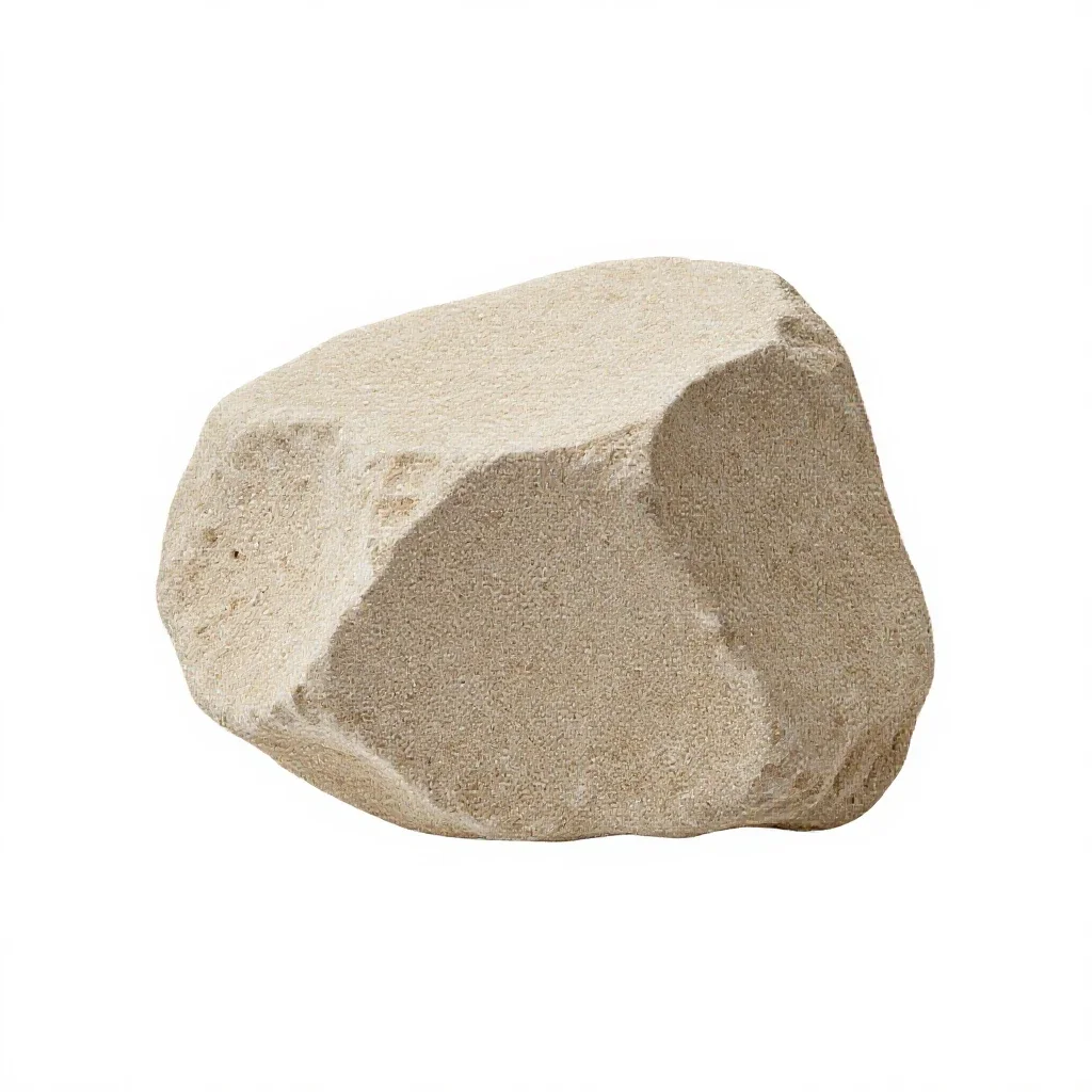 Chunk of pumice isolated on a white background