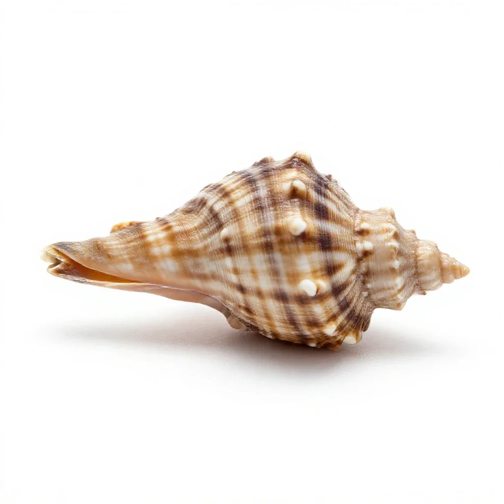 Paua shell isolated on a white background