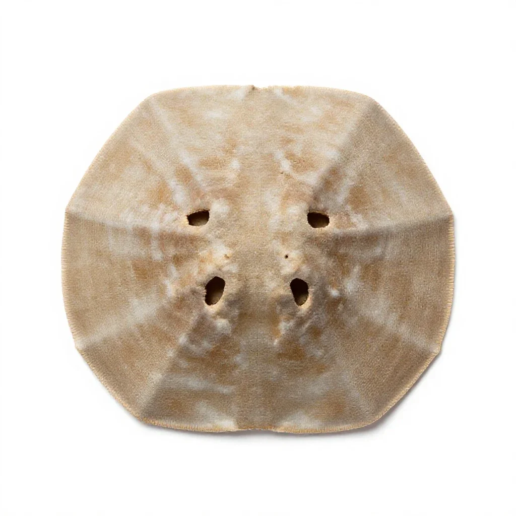 Sand dollar isolated on a white background