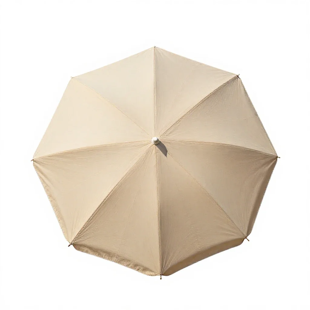Beach umbrella isolated on a white background