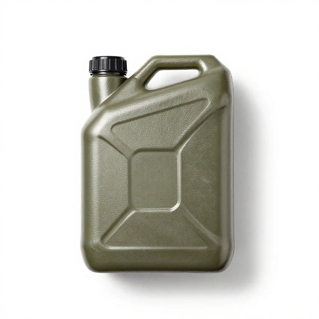 Jerrycan for fuel isolated on a white background