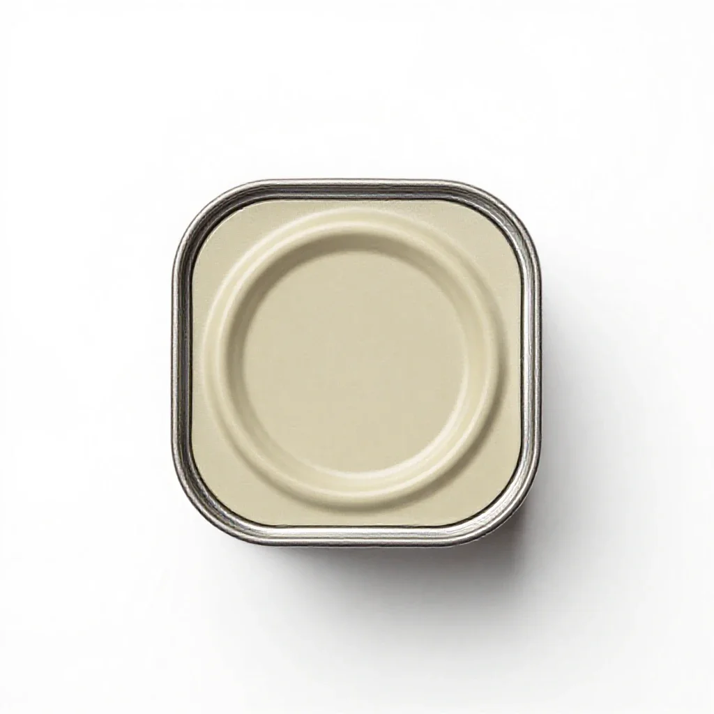 Paint tin with a lever lid isolated on a white background