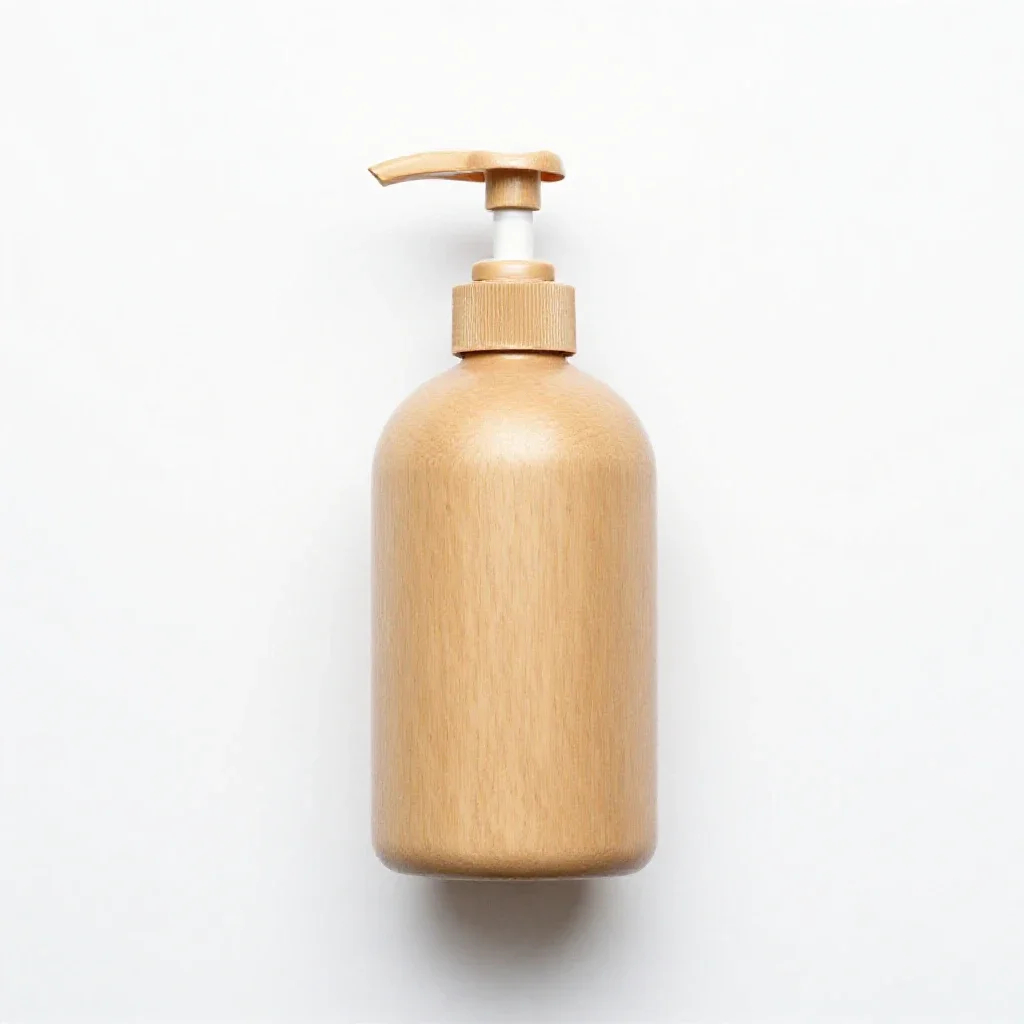 Pump dispenser bottle isolated on a white background