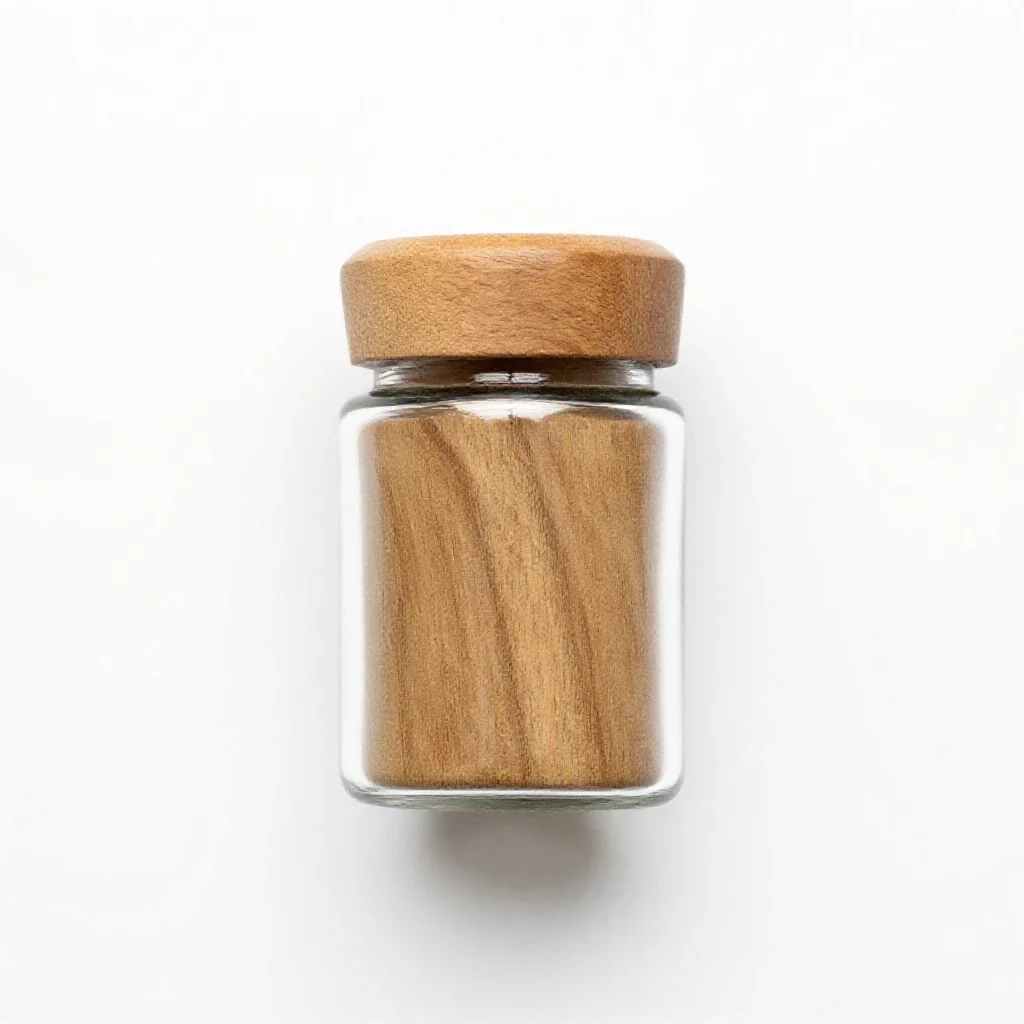 Spice jar with a shaker top isolated on a white background