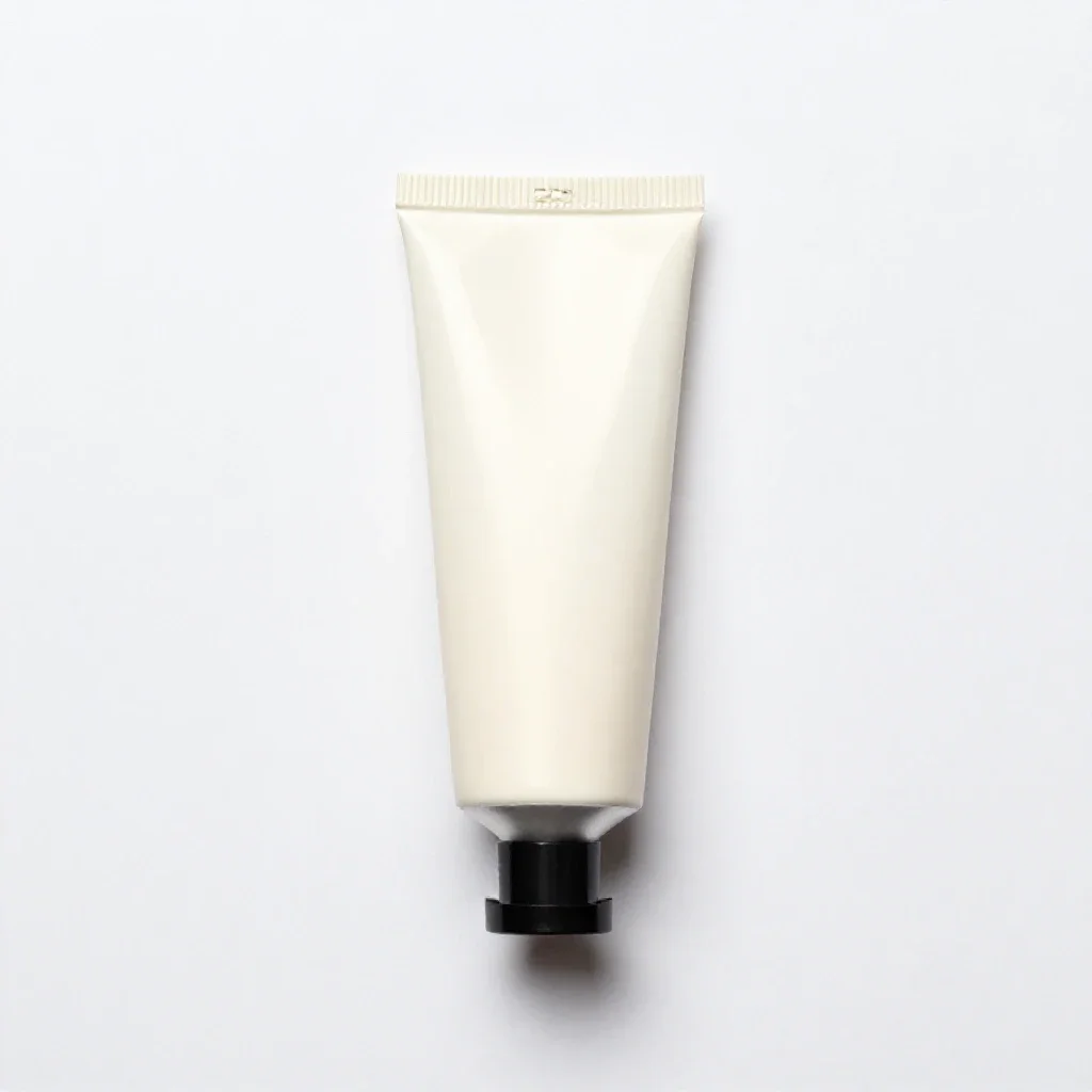 Tube of hand cream isolated on a white background