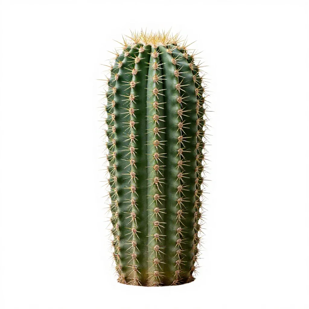 Barrel cactus isolated on a white background