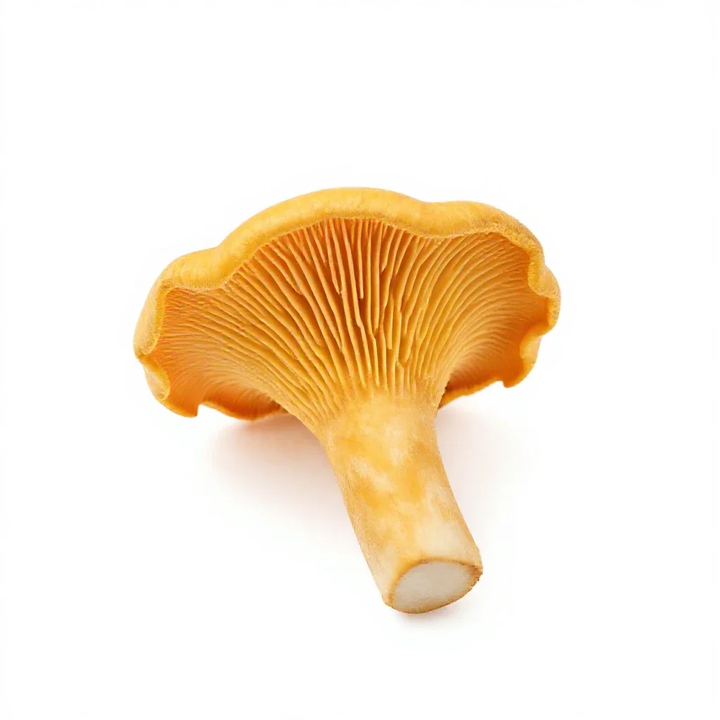 Chanterelle mushroom isolated on a white background