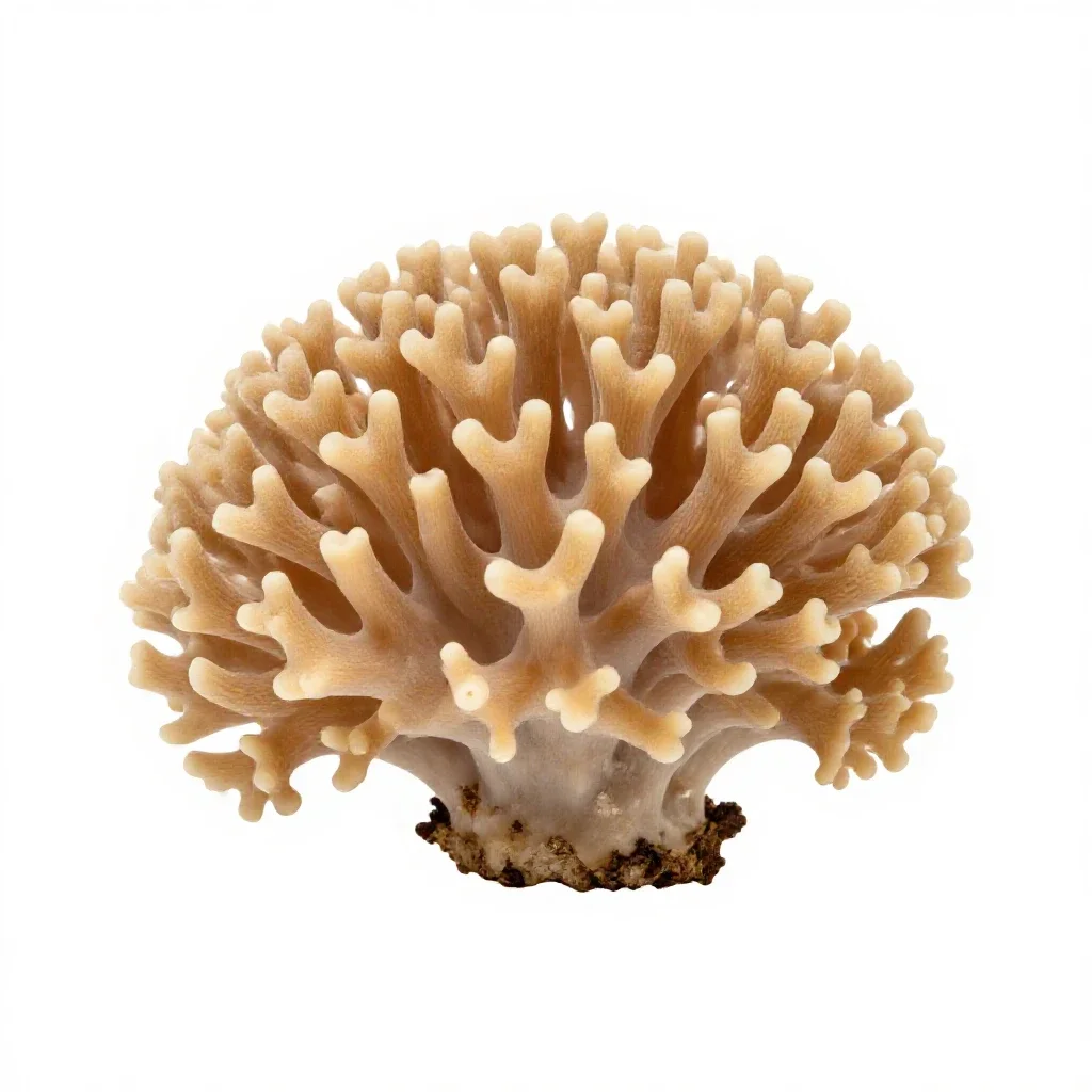 Coral fungus isolated on a white background