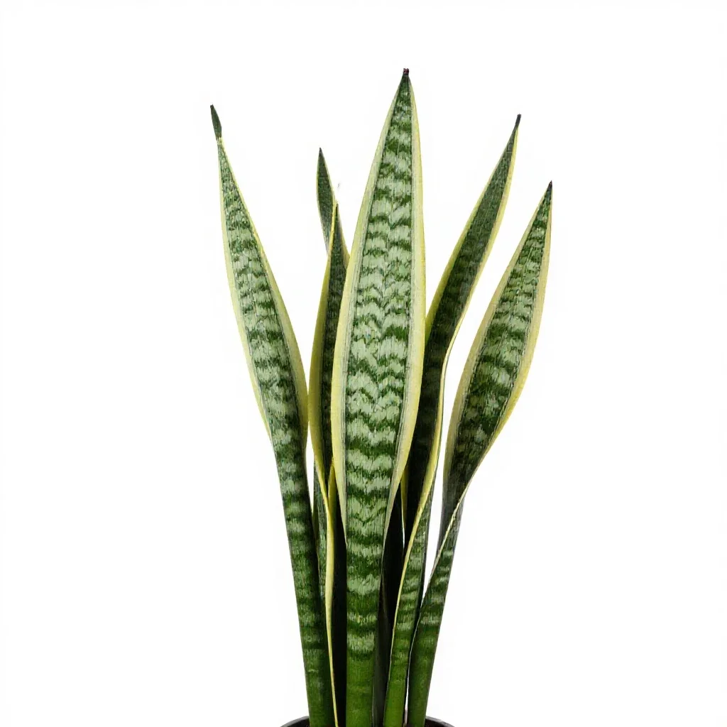 Snake plant isolated on a white background