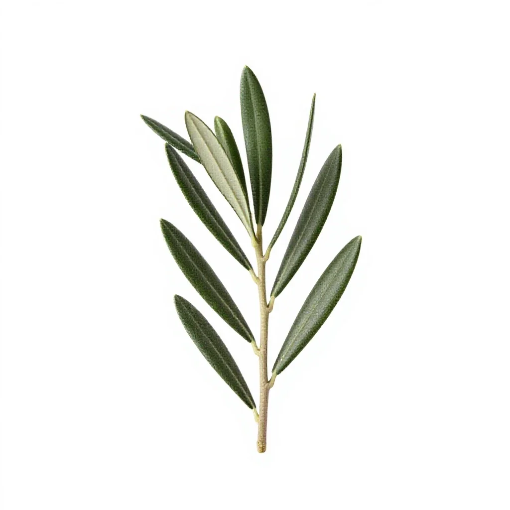 Olive branch isolated on a white background