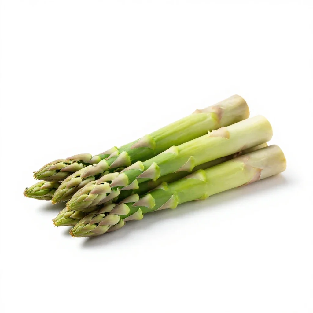 Bunch of asparagus isolated on a white background