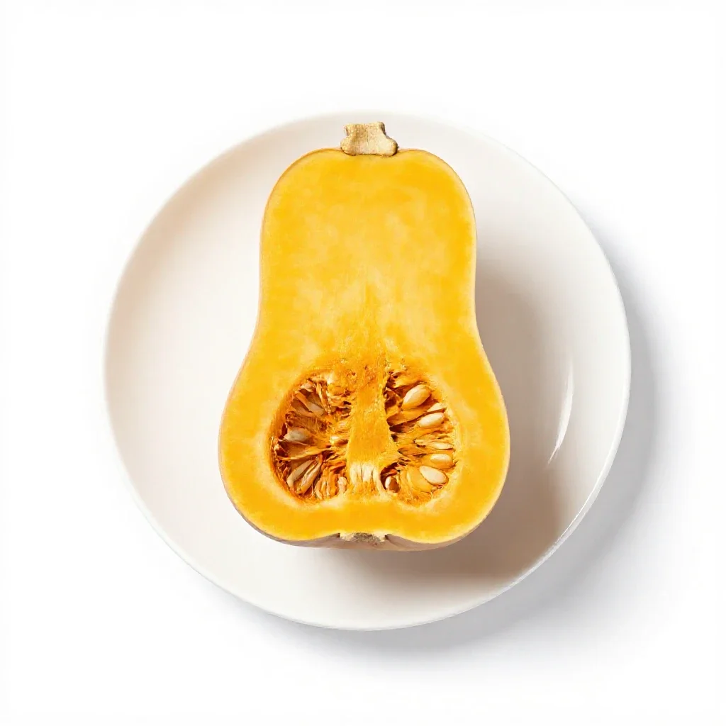 Butternut squash isolated on a white background