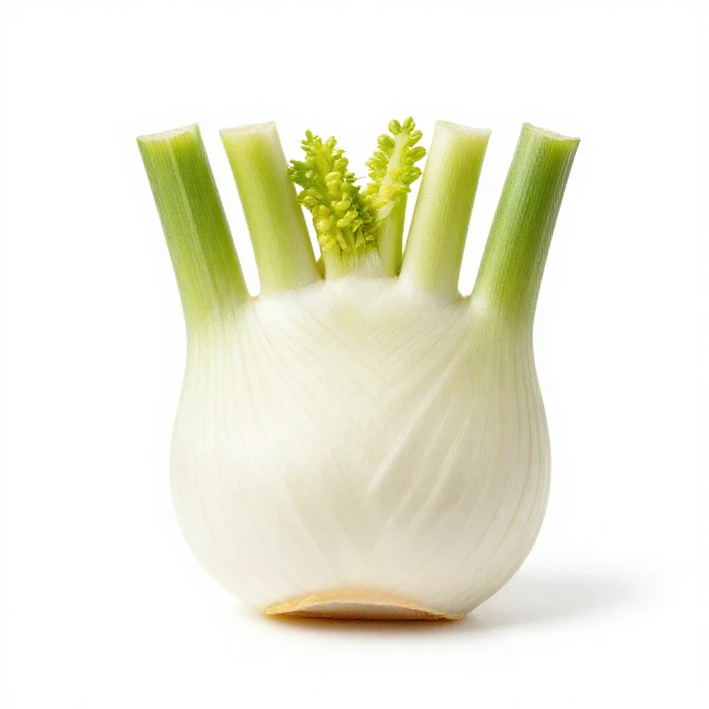 Fennel bulb isolated on a white background