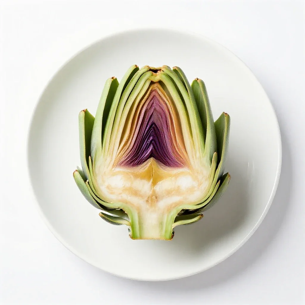 Globe artichoke isolated on a white background