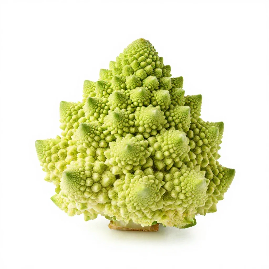Head of romanesco isolated on a white background