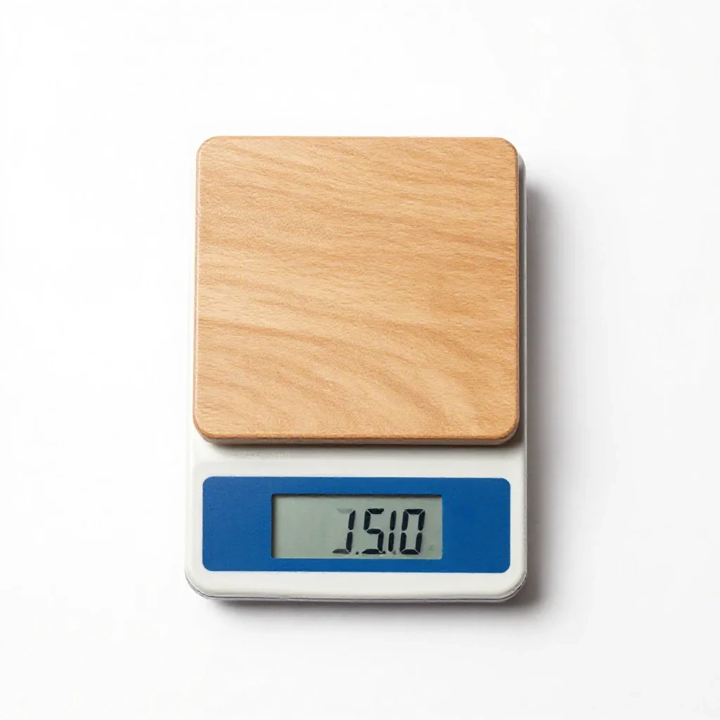 Analytical balance isolated on a white background