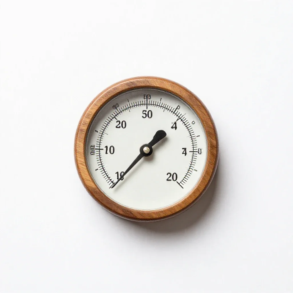 Barometer isolated on a white background