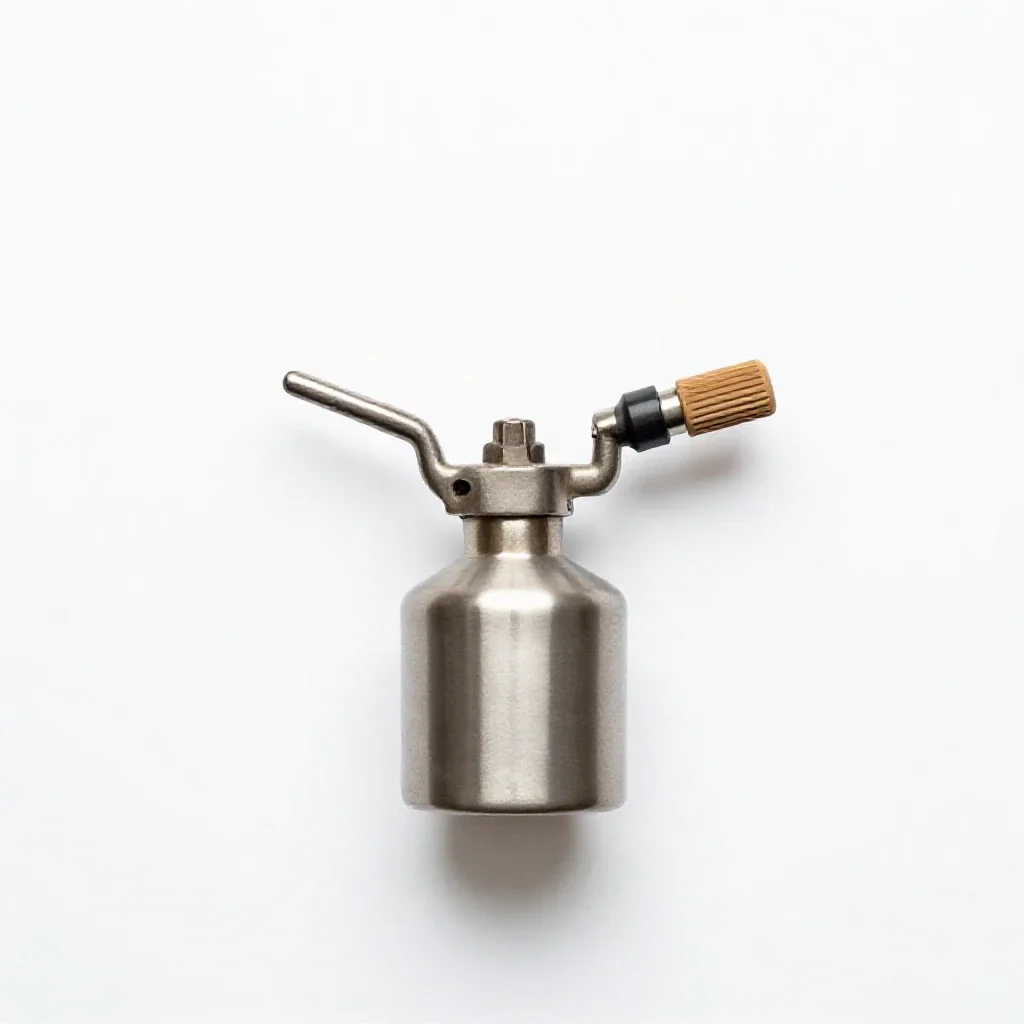 Bunsen burner isolated on a white background