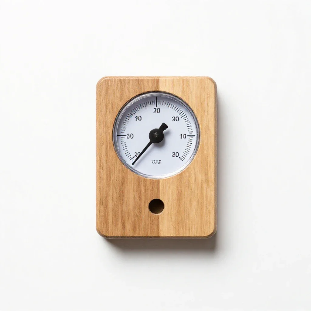 Hygrometer isolated on a white background