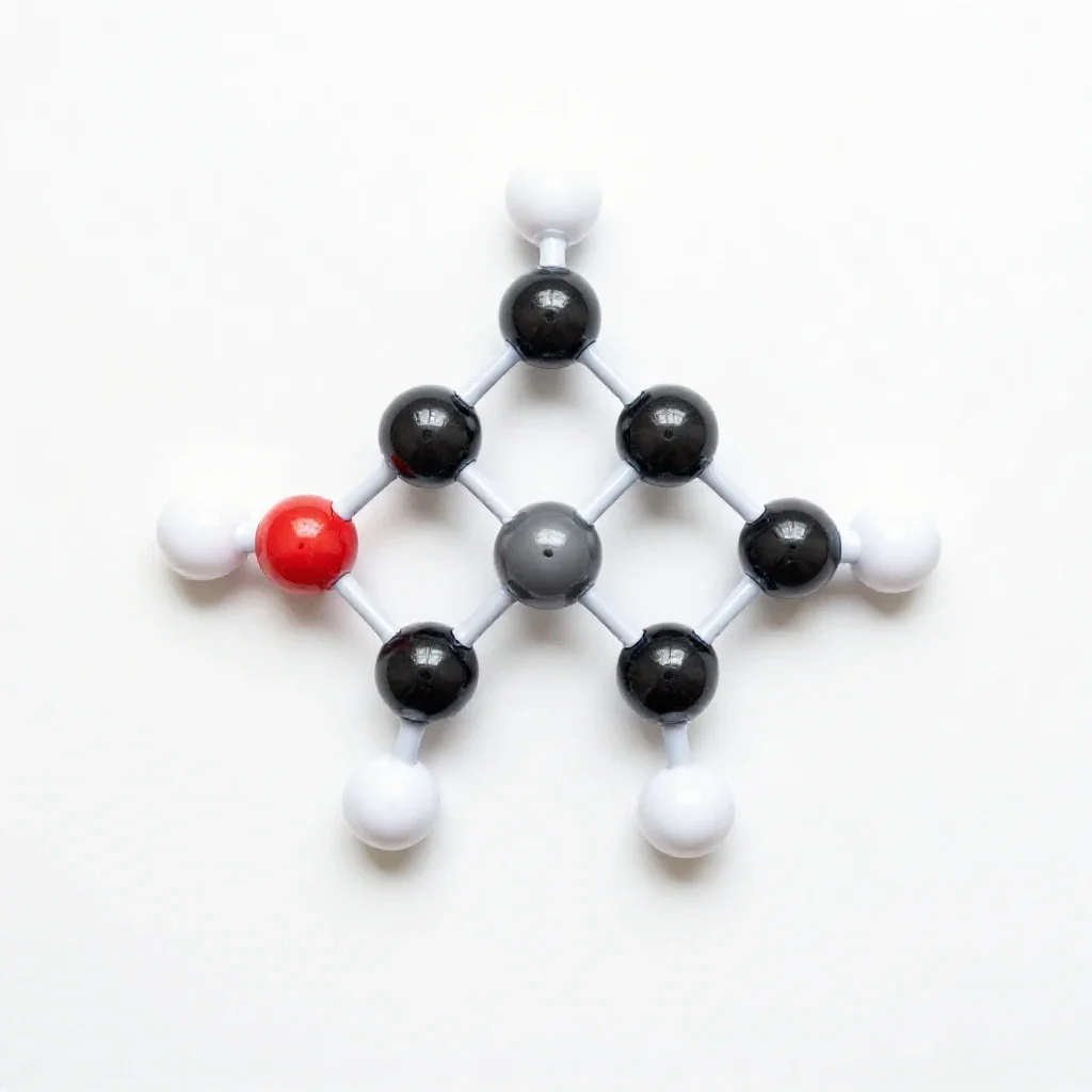 Molecular model kit isolated on a white background