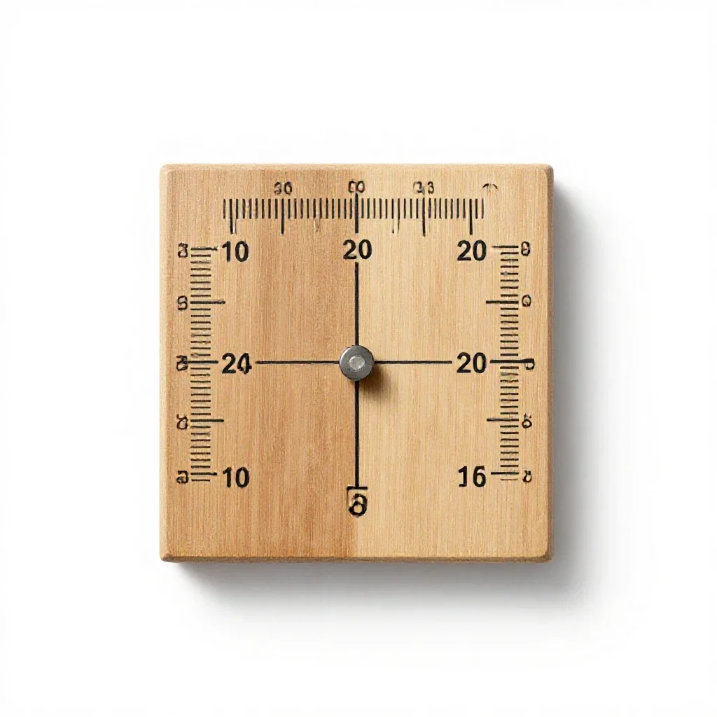 Rain gauge isolated on a white background