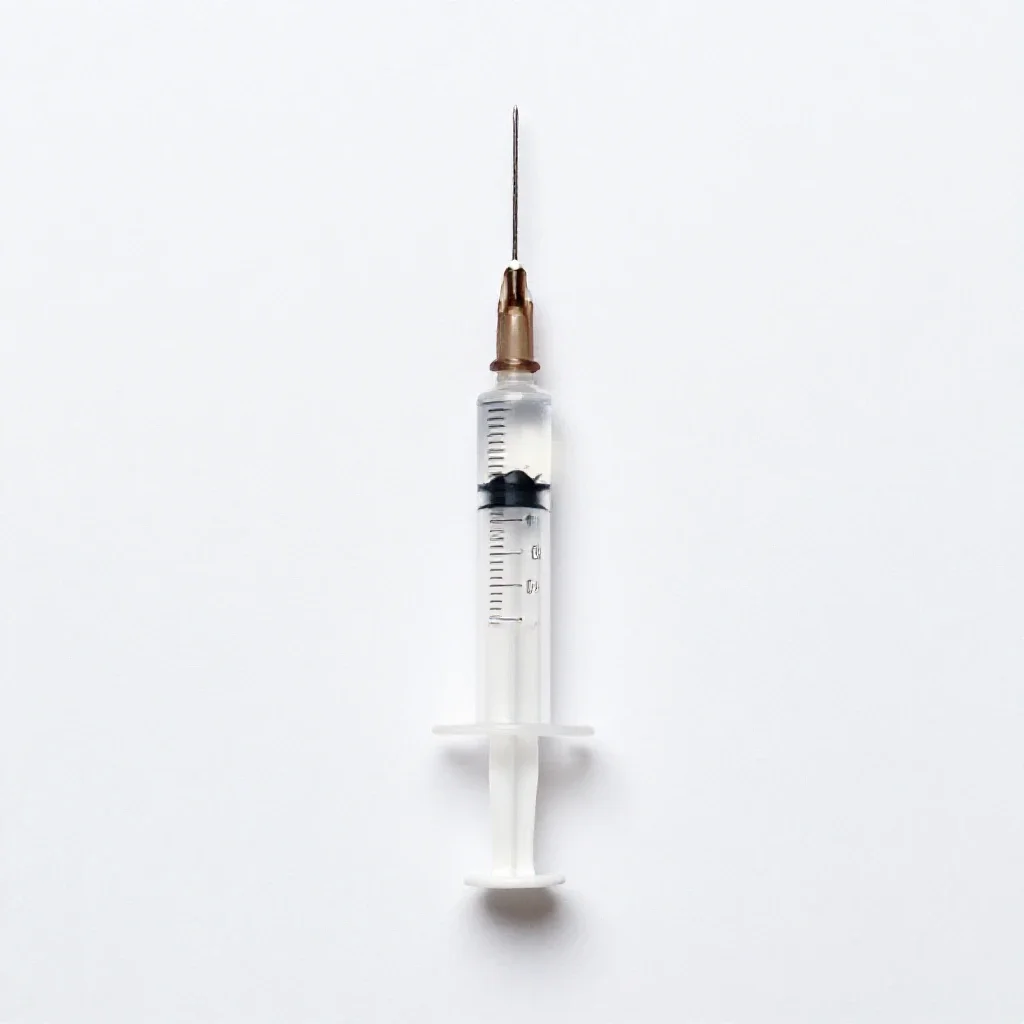 Syringe isolated on a white background