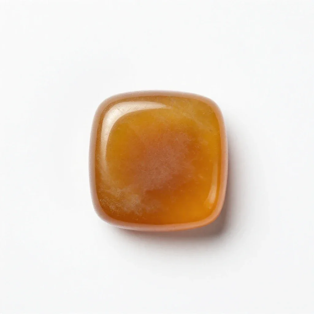 Amber specimen isolated on a white background