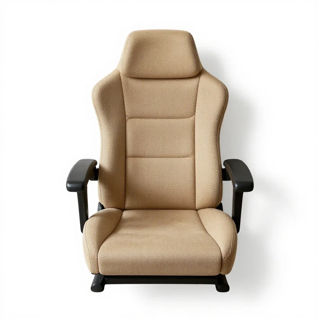 Mech cockpit chair isolated on a white background