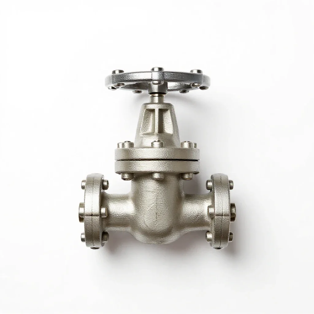 Reactor coolant valve isolated on a white background