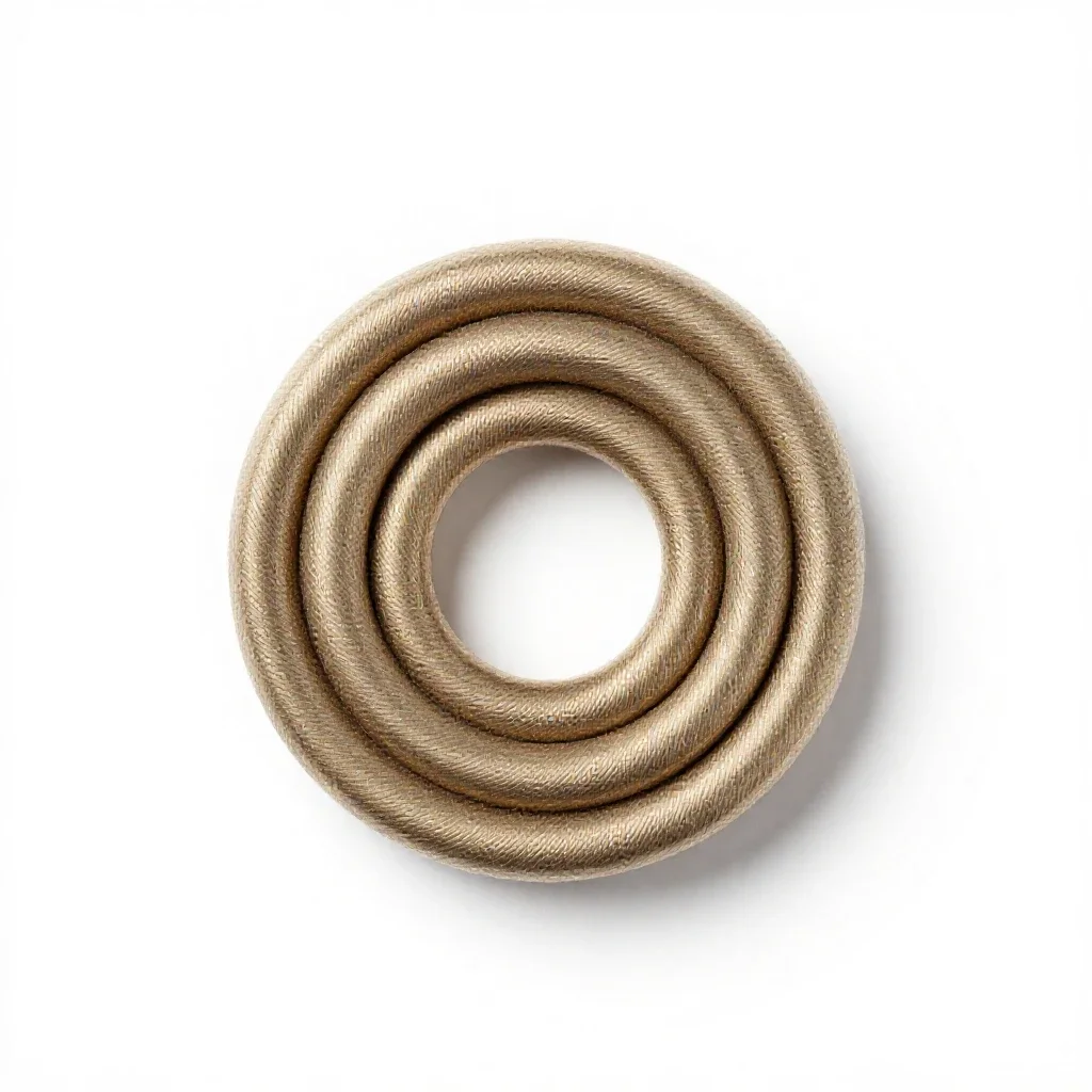 Warp coil segment isolated on a white background