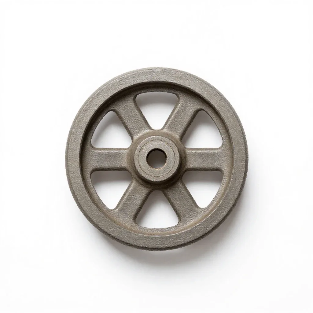 Airlock hatch wheel isolated on a white background