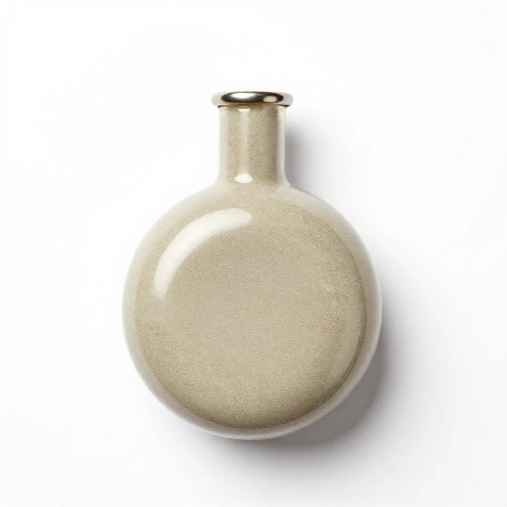 Antimatter containment flask isolated on a white background