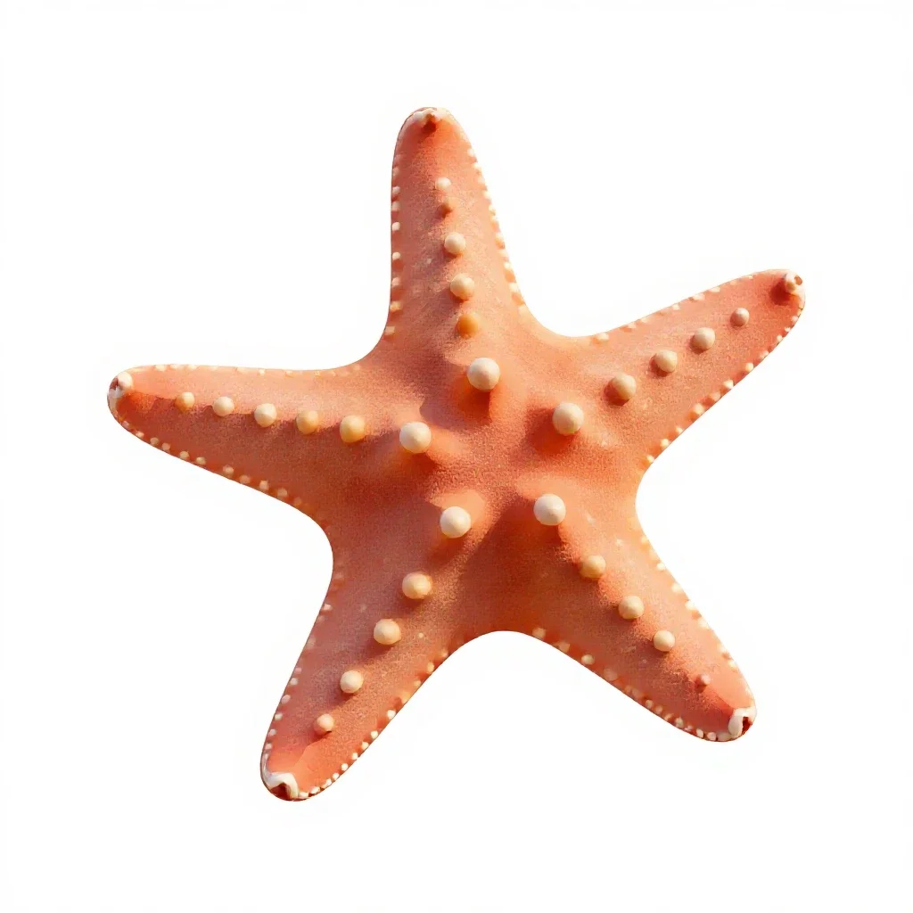Brittle star isolated on a white background