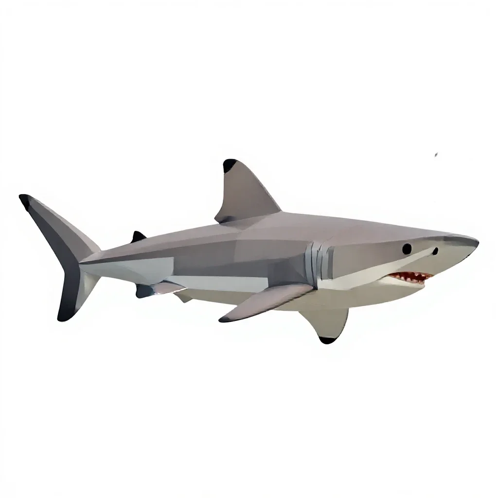 Hammerhead shark isolated on a white background