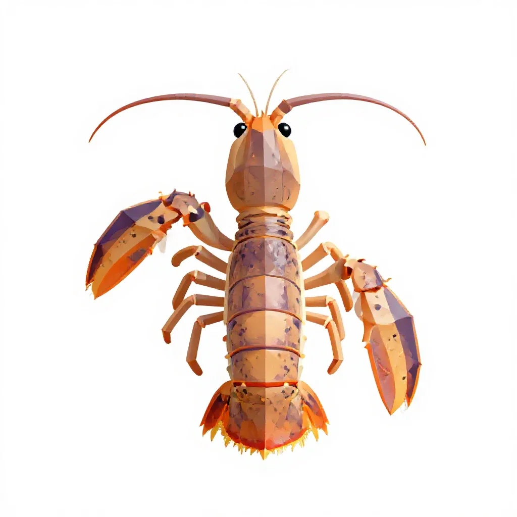Mantis shrimp isolated on a white background