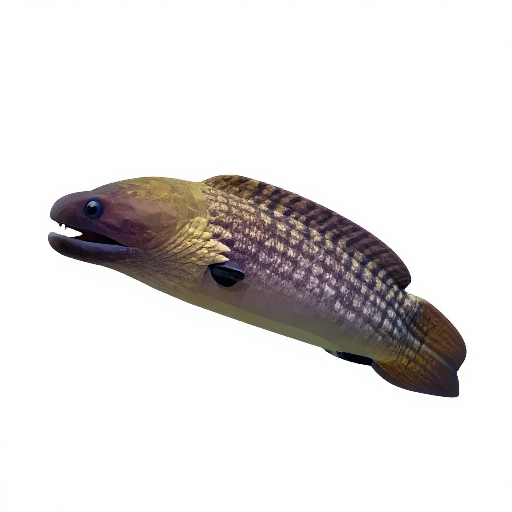 Moray eel isolated on a white background