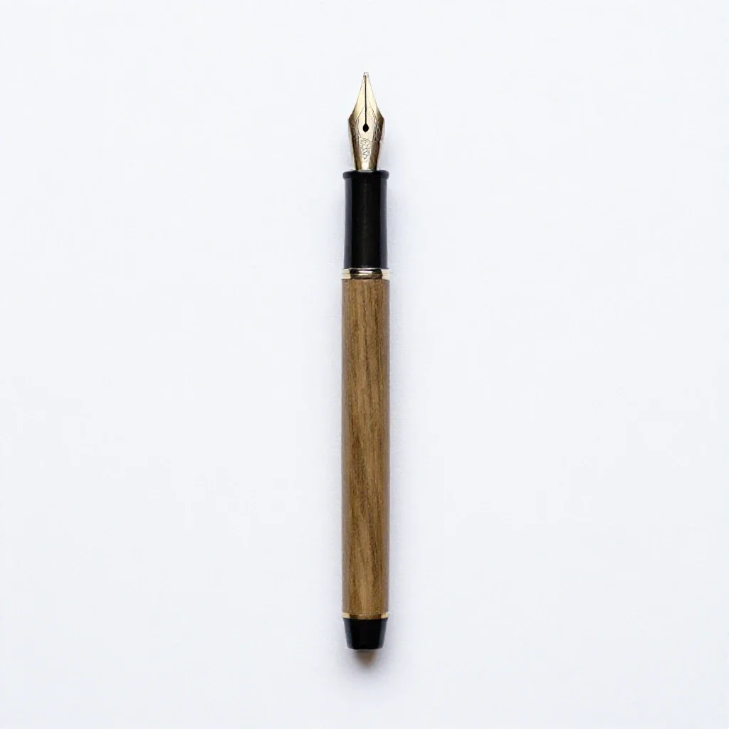 Calligraphy dip pen with nibs isolated on a white background